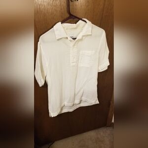 Zara White Casual Button Down Shirt